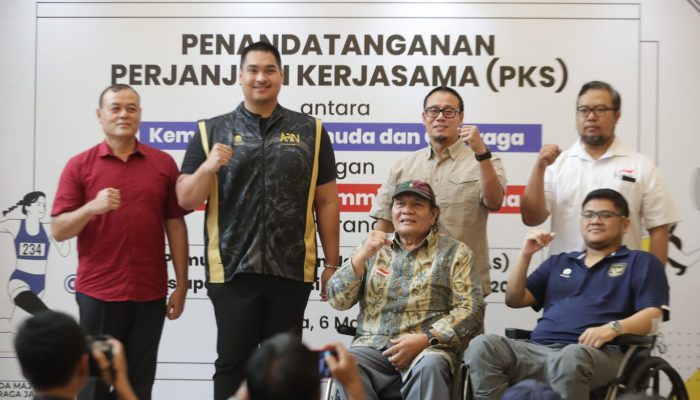 Menpora Dito Saksikan PKS Kemenpora dan NPC Indonesia