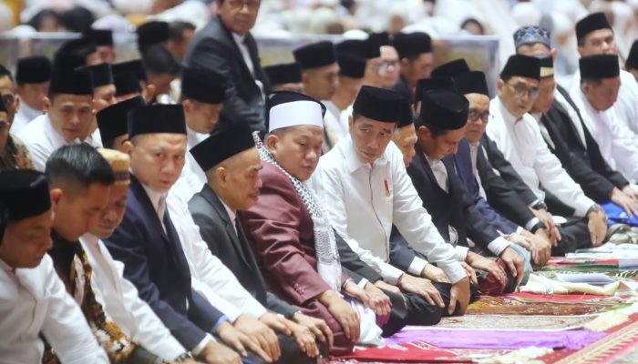 Presiden Jokowi Menunaikan Salat Idulfitri 1445 Hijriah Bersama Wakil Presiden Ma’ruf Amin Di Masjid Istiqlal