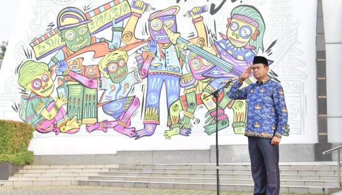 Upacara Peringatan Harkitnas di Kemenpora Berjalan dengan Penuh Khidmat