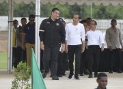 Jokowi dan Menpora Pantau Finishing Training Center PSSI di IKN Nusantara