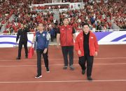 Laga Sengit di GBK: Timnas Indonesia Imbangi Australia, Presiden Jokowi dan Menpora Berikan Dukungan Langsung
