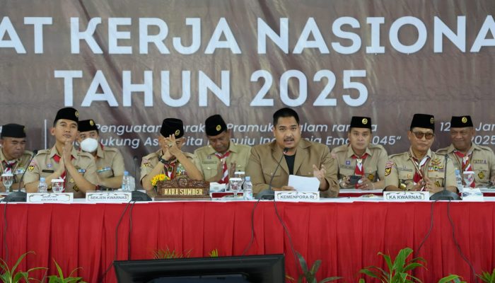 Menpora Dito: Presiden Prabowo “salah satu unsur yang harus dikuatkan adalah Gerakan Pramuka,”