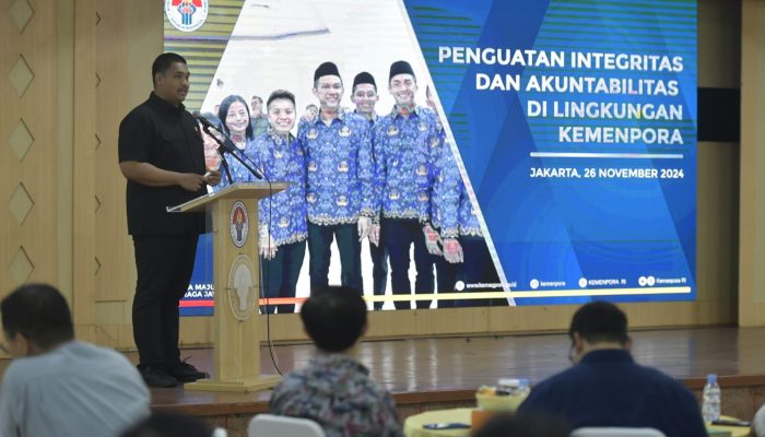Dapatkan Nilai SPI 77,4 Kemenpora Dinilai Sebagai Lembaga yang Berintegritas