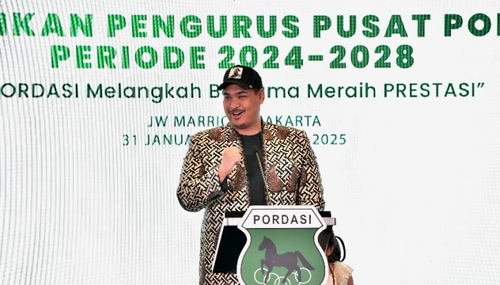 Plantikan Pordasi Menpora Dito Optimis Olahraga Berkuda Cetak Sejarah Tampil di Olimpiade 2028