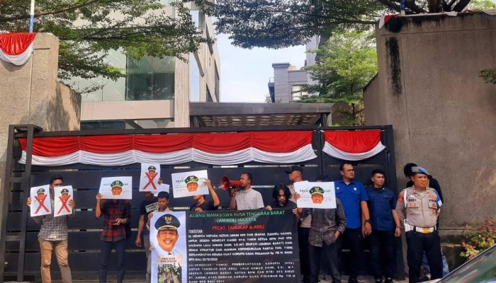 AM NTB Kepung DPP PAN, Desak Pemecatan Ketua DPW Terkait Dugaan Korupsi Rp118 Miliar