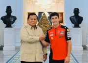 Presiden Prabowo Sambut Juara Dunia MotoGP Marc Marquez di Istana Negara